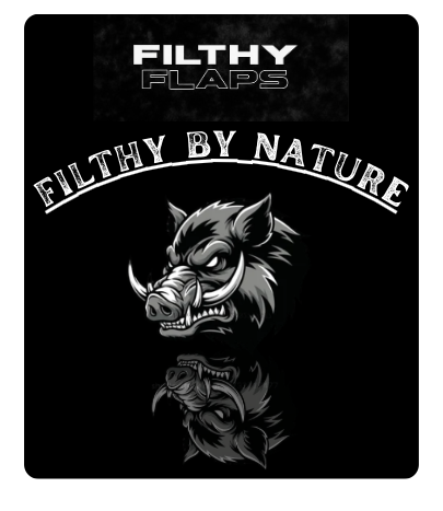 Filthy By Nature boar design mudflap set
