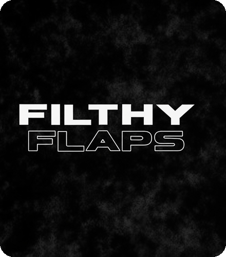 Filthy Flaps wordmark logo mudflap set